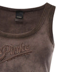 Tank top effetto spray con ricamo 107306 A3H5L72 PINKO 
