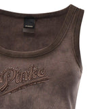 Tank top effetto spray con ricamo 107306 A3H5L72 PINKO 