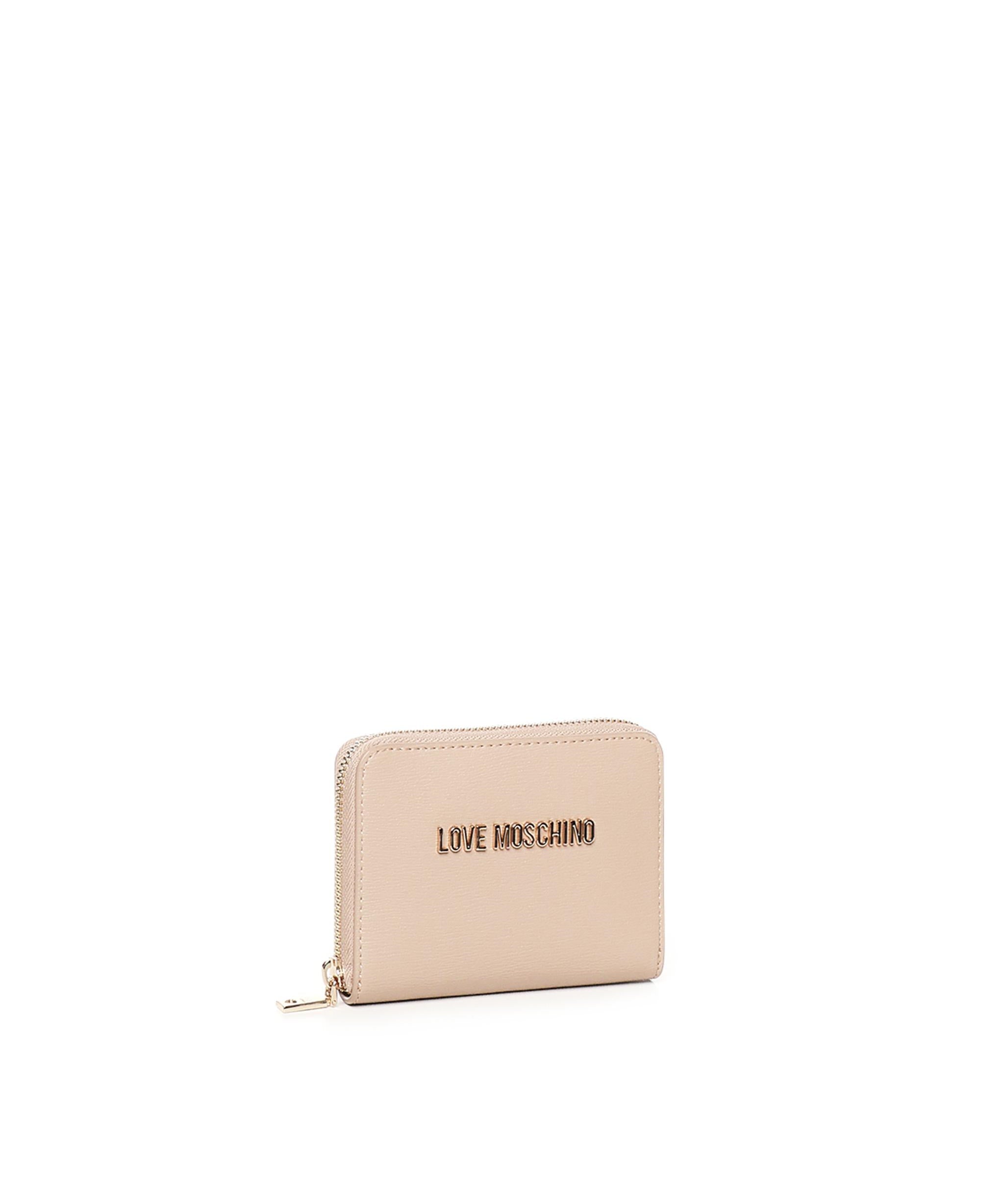Portafoglio zip around con logo JC5702PP1MLD0 105 LOVE MOSCHINO 