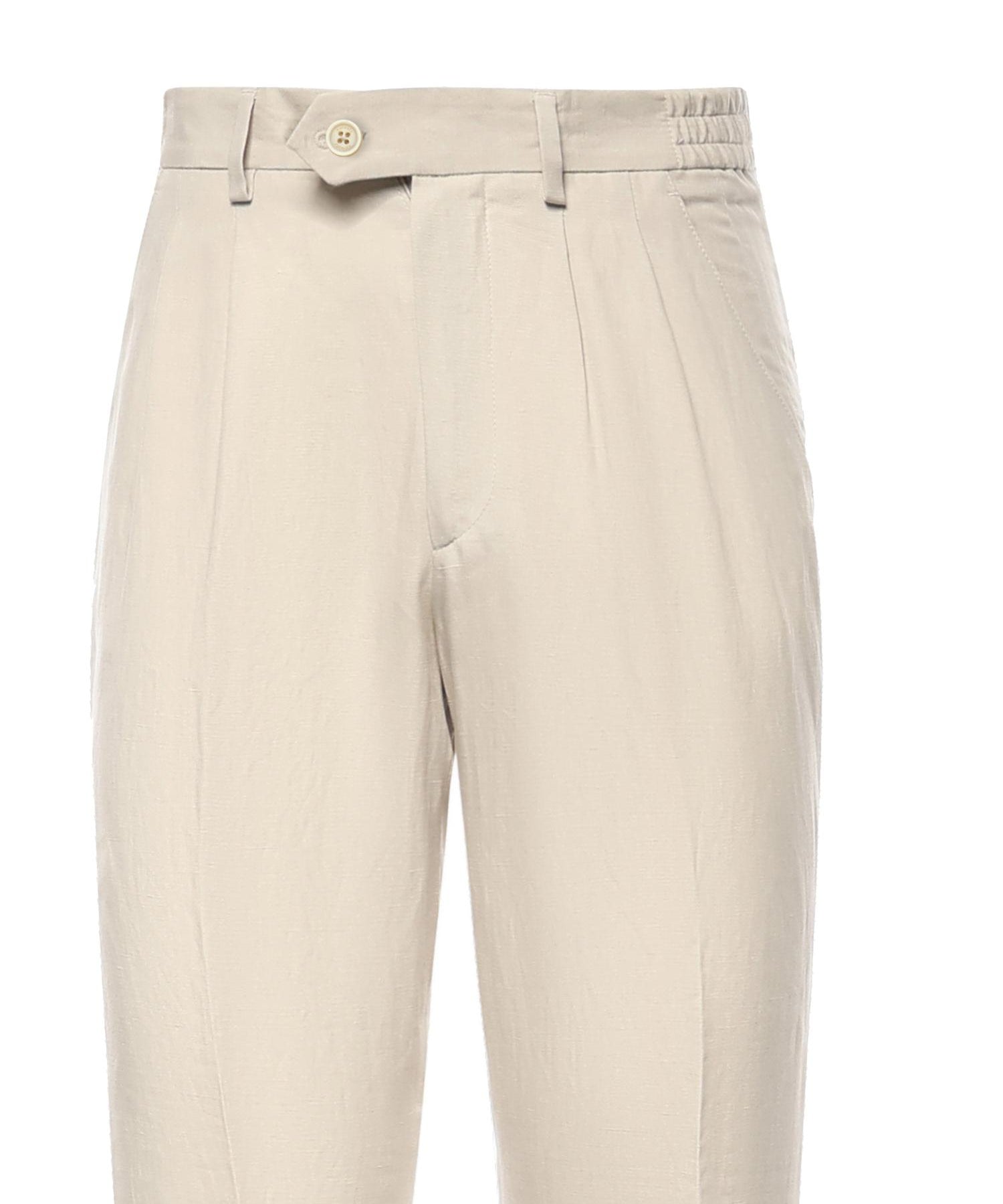 Pantalone in lyocell e lino M75PANM17TES0M116 02 ELEVENTY 