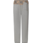 Pantaloni da jogging in cotone con applicazione Check 8120757 A2142 BURBERRY 