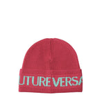 Beanie in maglia con logo 77HAZK40 ZG020T03 VERSACE JEANS COUTURE 