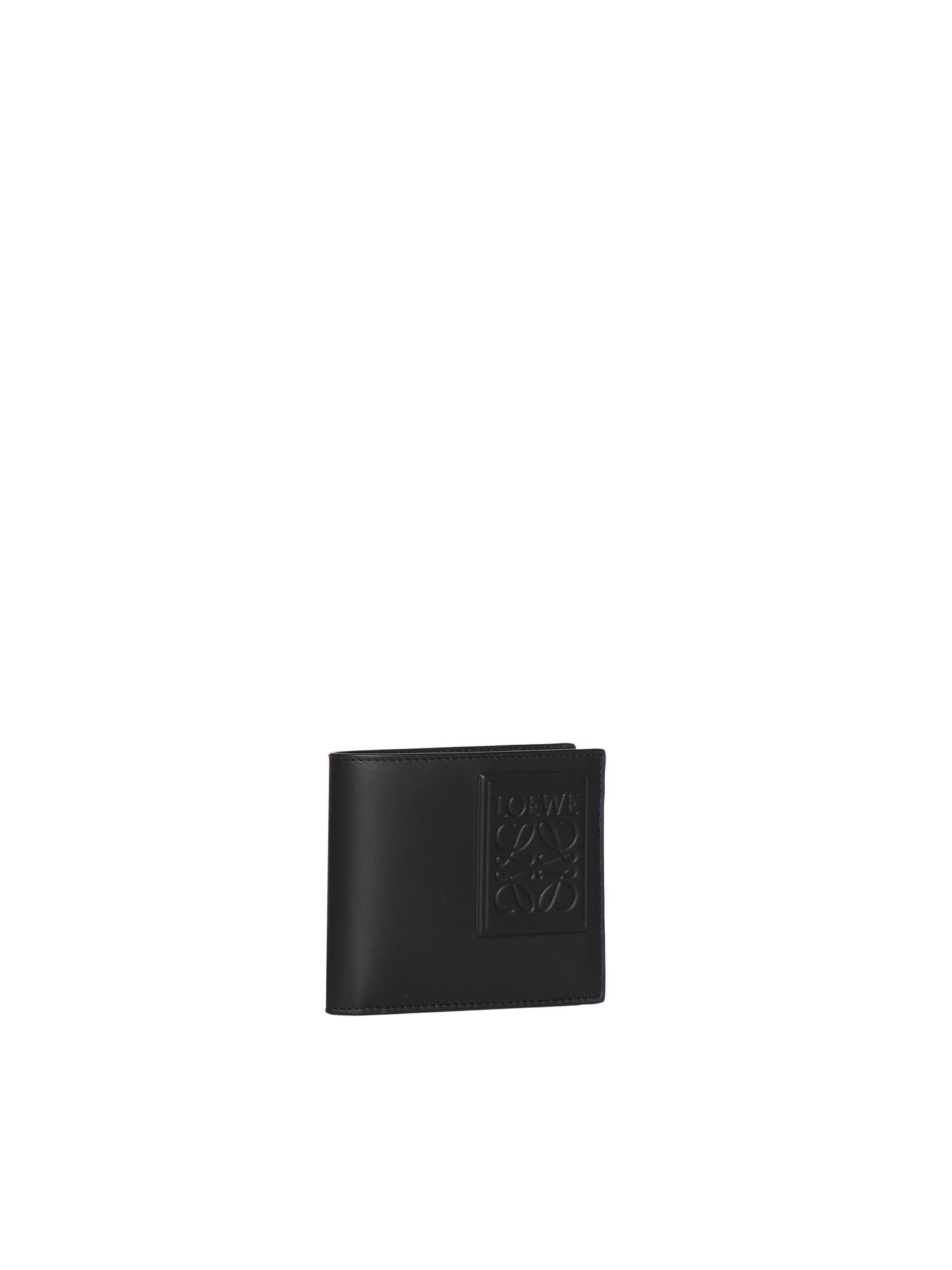 Portafoglio bifold in pelle di vitello C565302X07 1100 LOEWE 