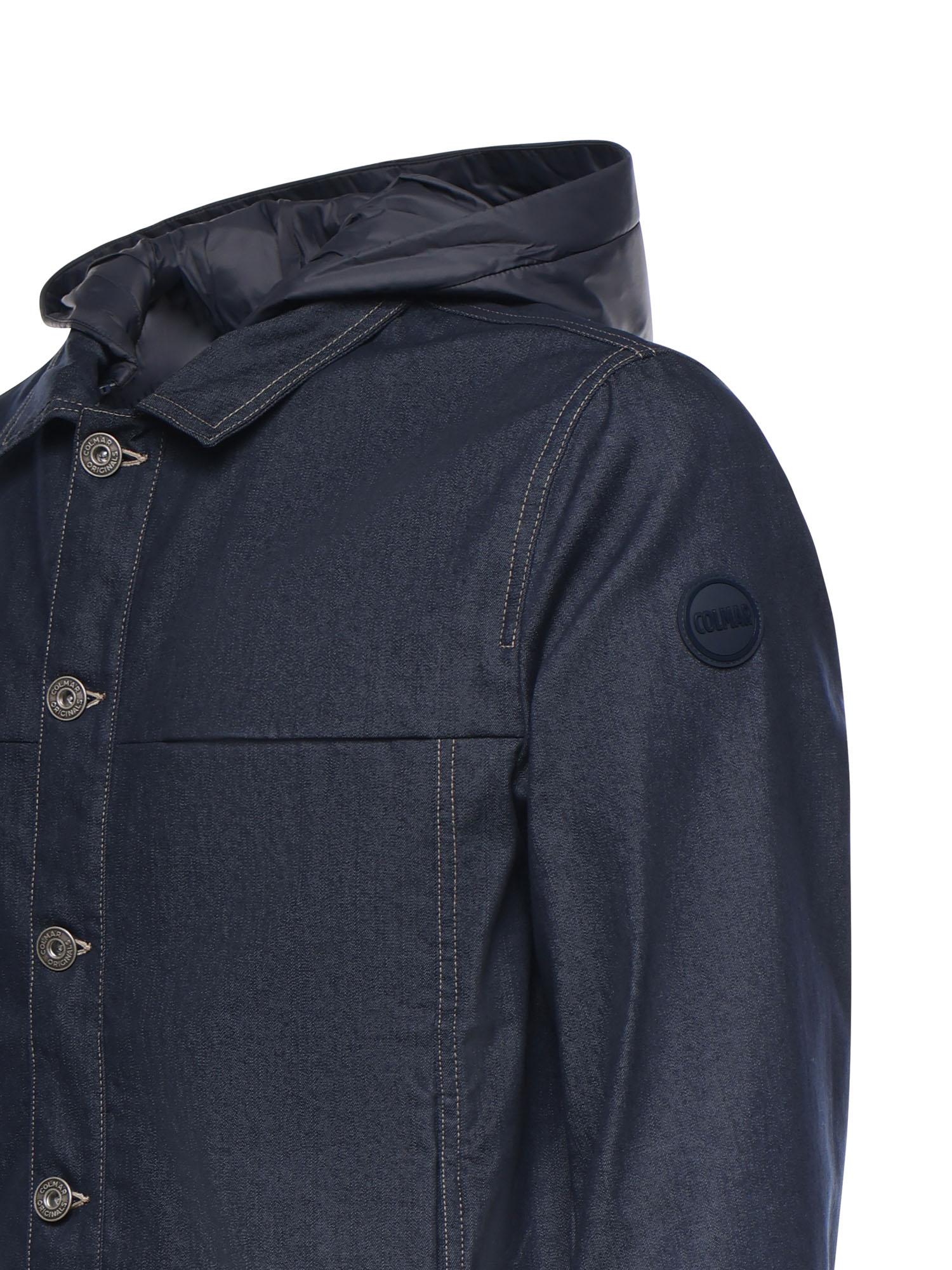 Giacca in denim con cappuccio removibile 1853 1FQ68 COLMAR ORIGINALS 