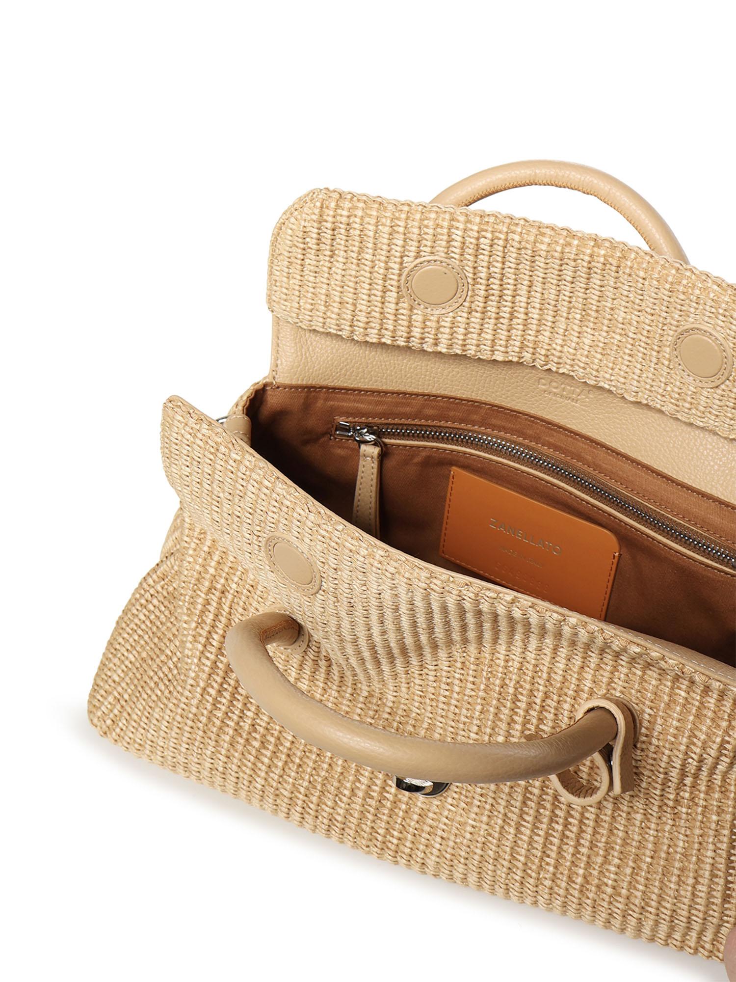 Borsa Dotta® small in vimini 069260 -2030000Z0297 ZANELLATO 
