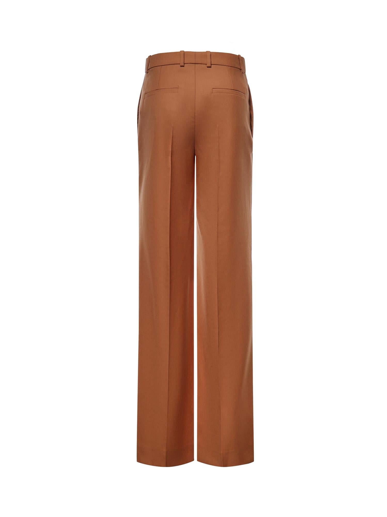Pantaloni svasati in gabardine di lana CH26APA36066 249 CHLOÉ 
