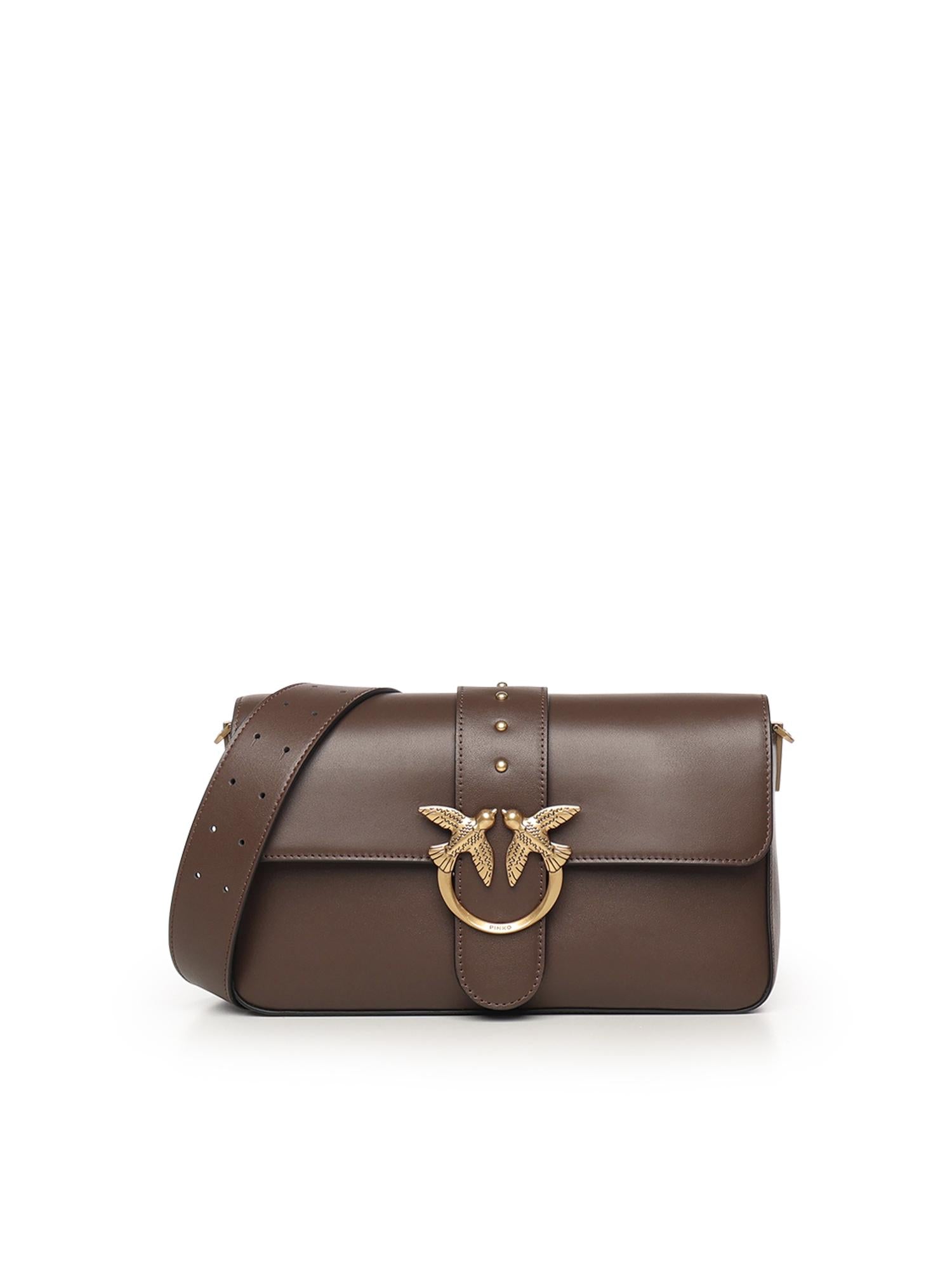 Borsa a spalla Love Bag grande in pelle 104524 A0QOL74Q PINKO 