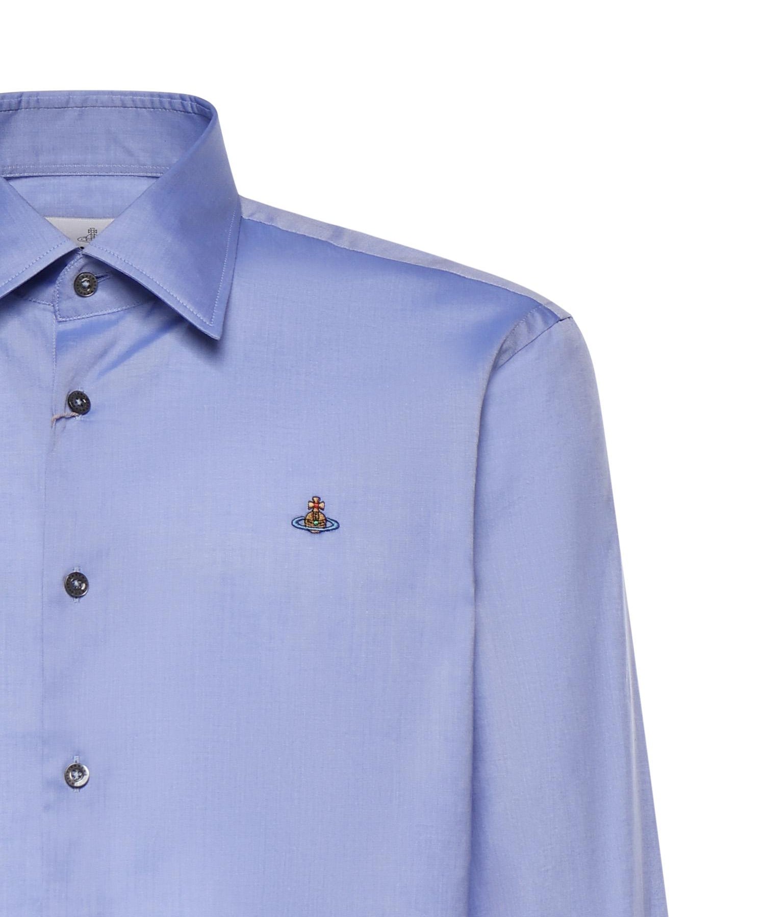 Camicia Ghost in cotone con logo 2401000J W01ESK403 VIVIENNE WESTWOOD 
