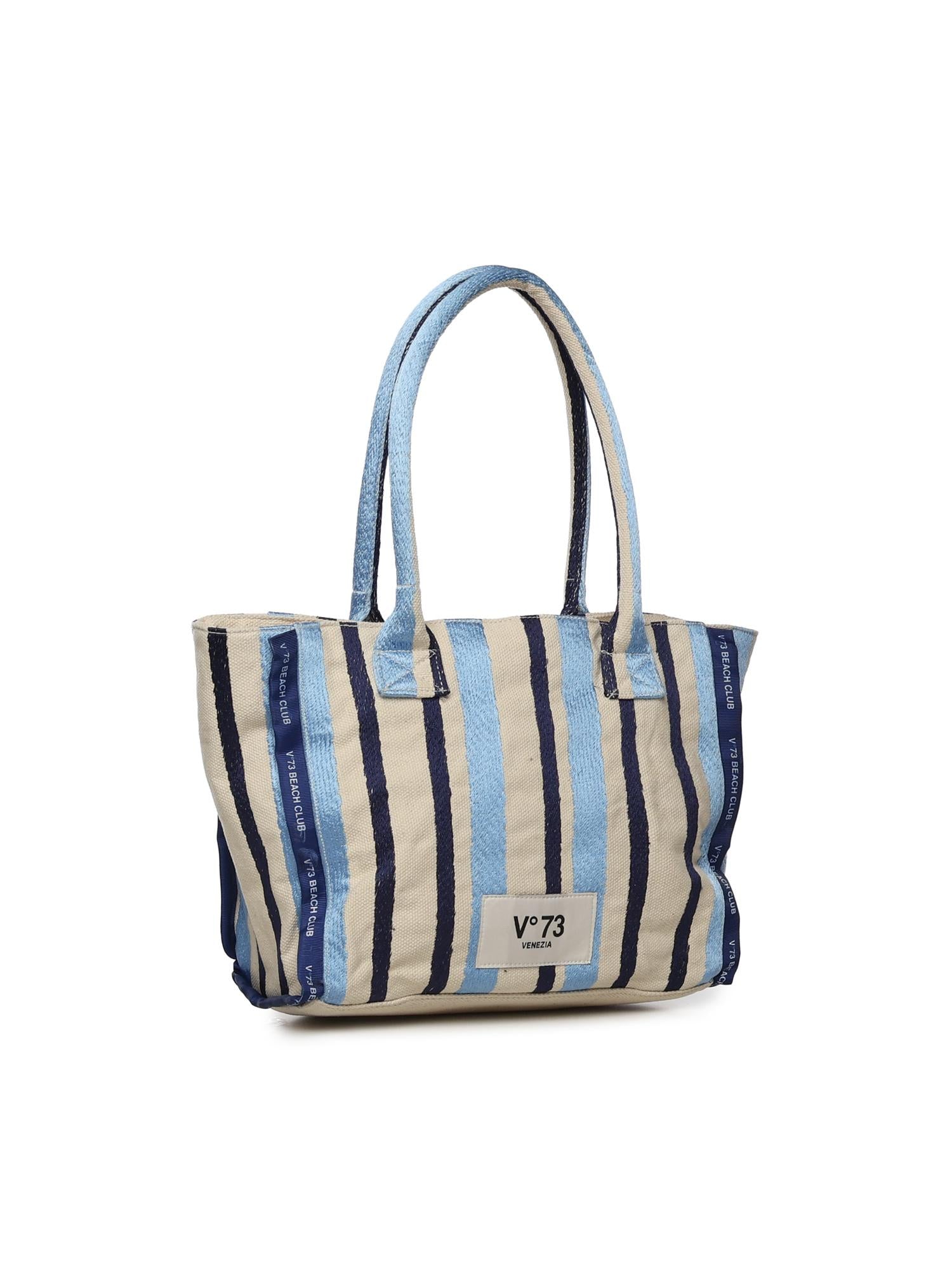 Borsa shopping con logo 73BS9MV02R ILENEAZZURRO/MULTICOLOR V° 73 