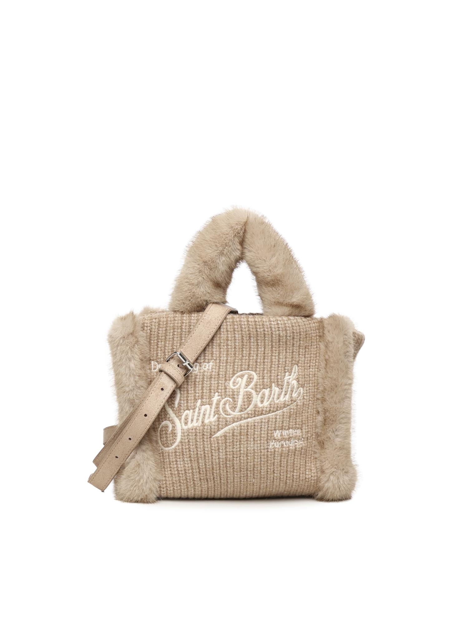 Mini bag Vanity shearling rib in misto lana VAMI022 00295I MC2 SAINT BARTH 