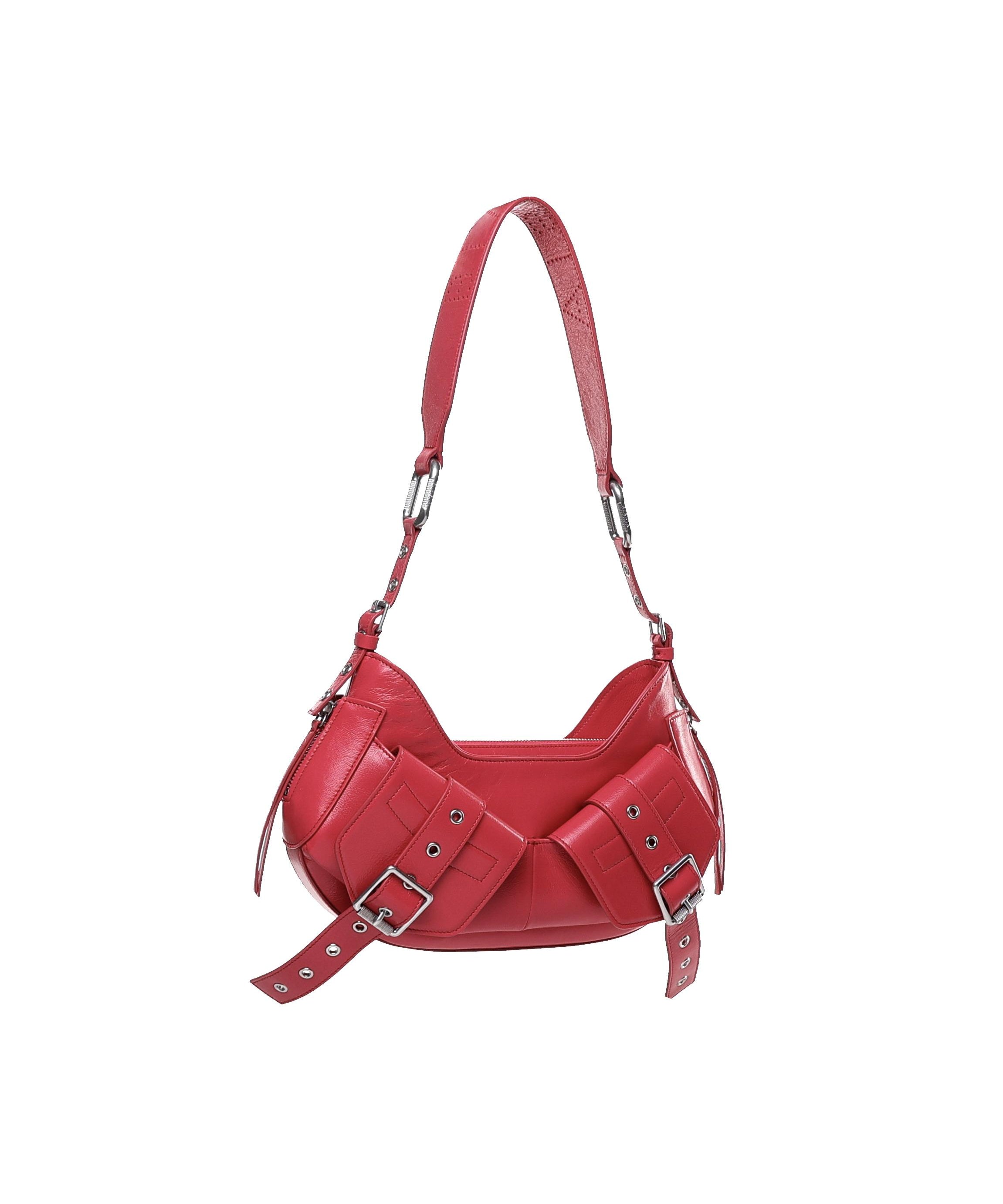 Borsa a spalla Y2K.001 FBBP70001STR -CILIEGIA/NIKEL BIASIA 