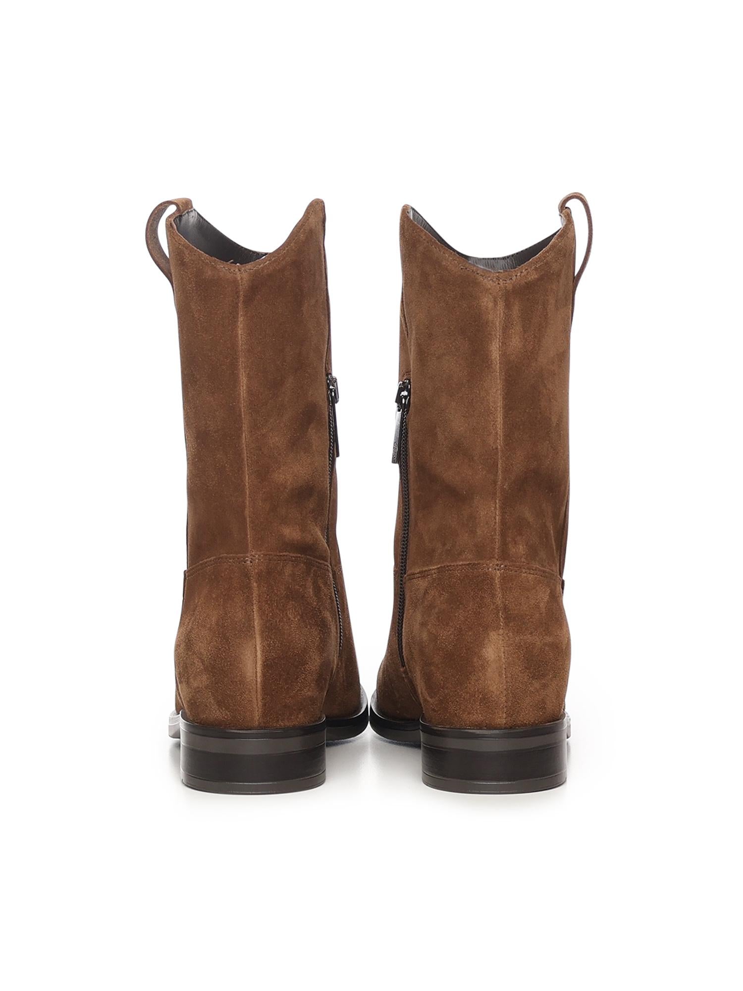 Stivali Kim low in camoscio A56051 CIOCK CARMENS 