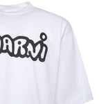 T-shirt in cotone con logo HUMU0223WP USCY53LOW01 MARNI 