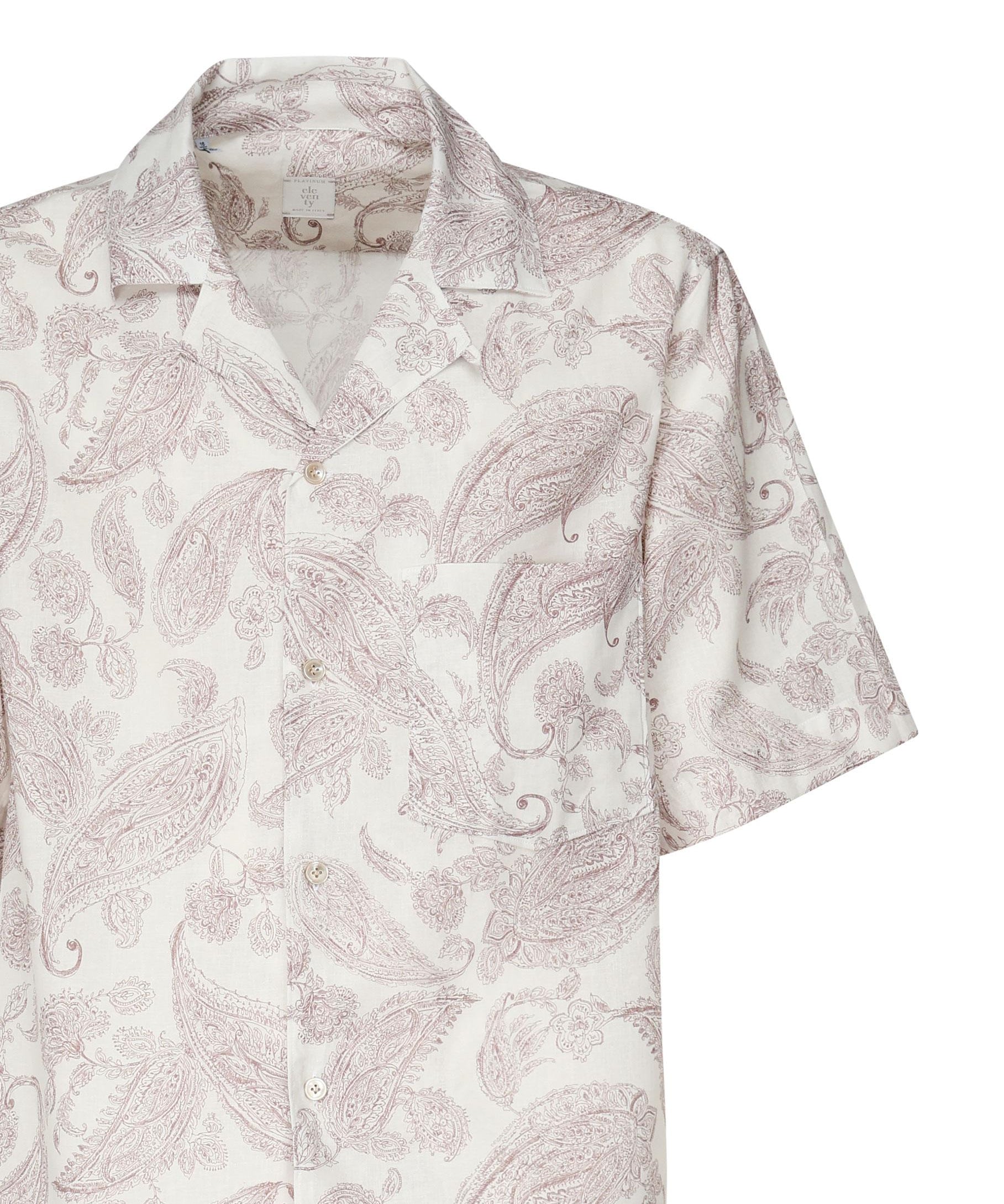 Camicia con stampa paisley K75CAMK07TES0K225 47 ELEVENTY 