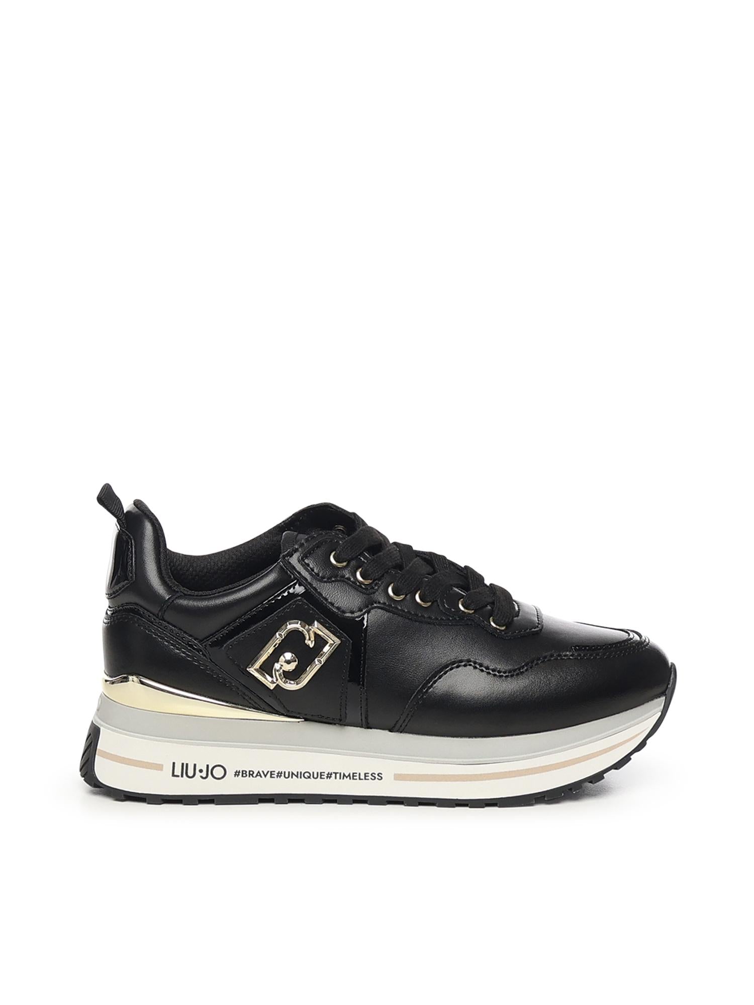 Sneakers platform in pelle<BR/> BF5009P0102 22222 LIU JO 