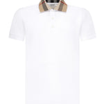 Polo con colletto Check in cotone 8071621 A1464 BURBERRY 