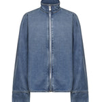 Camicia in denim con zip AA9C1005D015C A21 ALAIA 