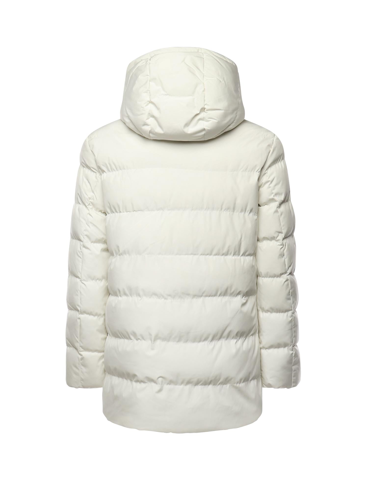 Long parka in microfibra MK9940047 LATTE MARKUP 