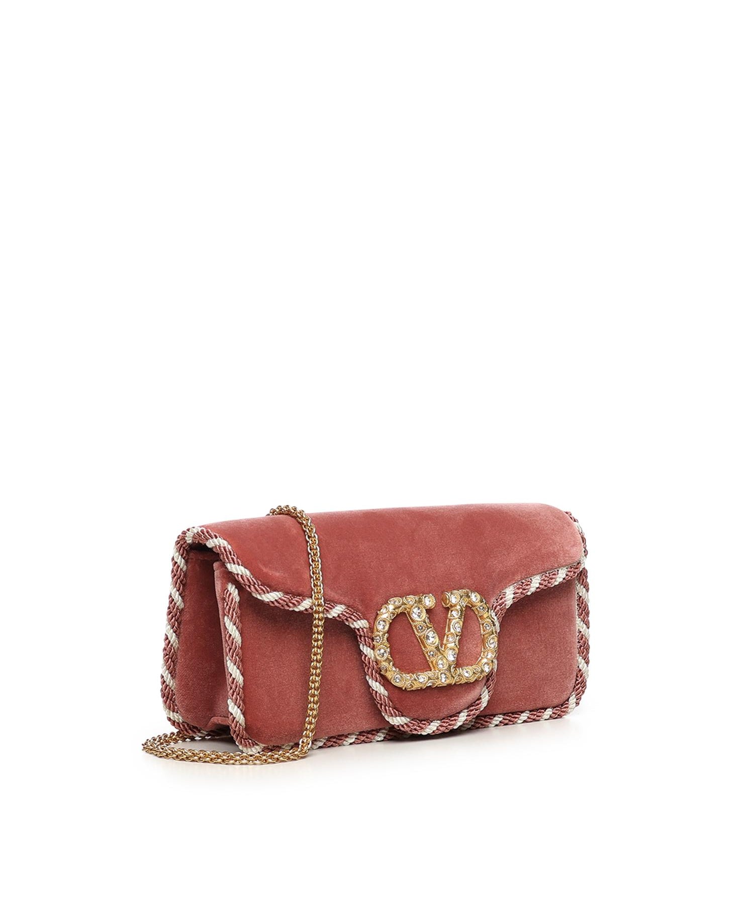 Clutch Locò Mini in velluto 7W2B0R92 GNLDZB VALENTINO GARAVANI 