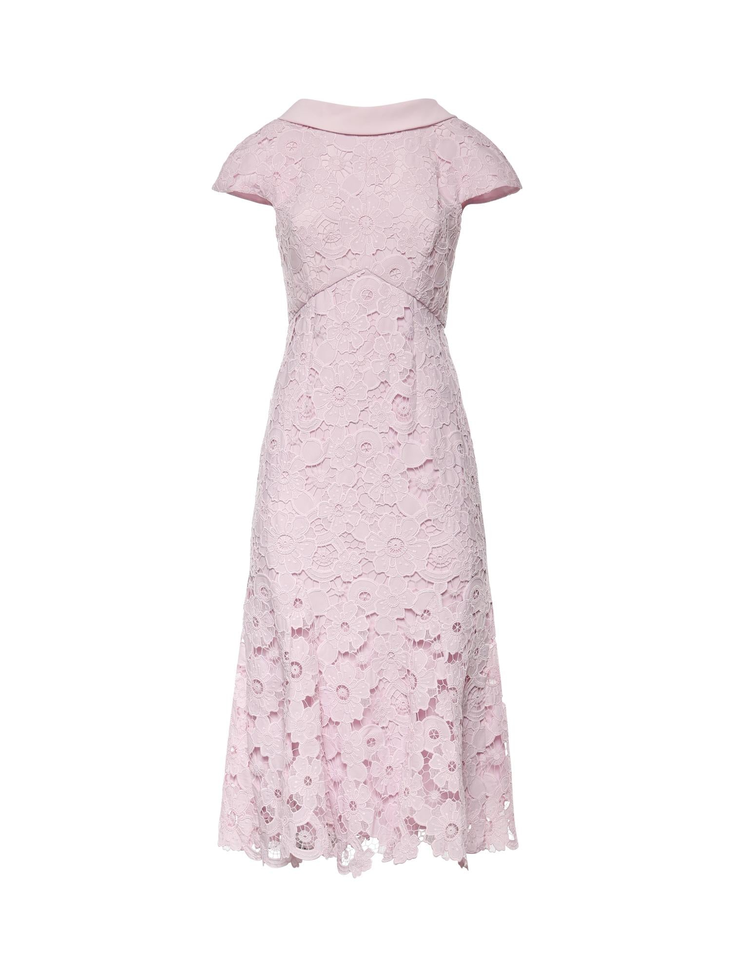 Abito midi in pizzo SS26254M P SELF-PORTRAIT 