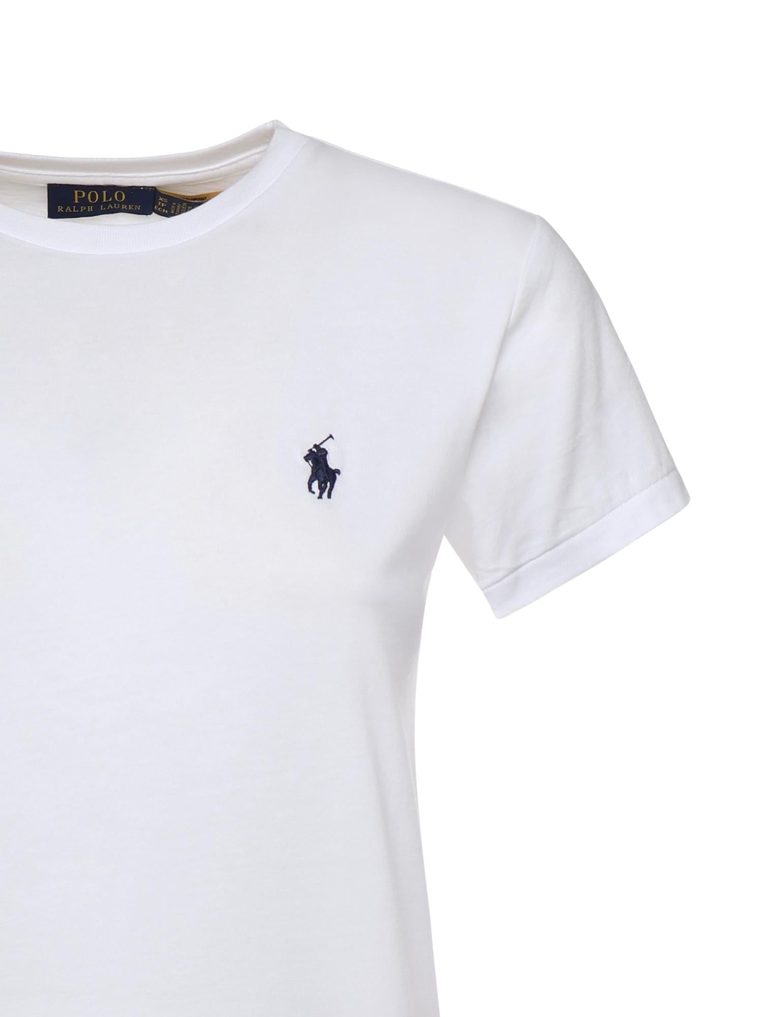 T-shirt in cotone con logo 211B14605 032 POLO RALPH LAUREN 
