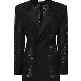 Blazer smoking doppiopetto 802140 Y9I521000 SAINT LAURENT 