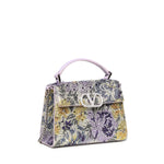Borsa a mano mini Valentino Garavani Vsling con strass motivo Flowerism e logo gioiello 8W2B0R91 NCTDAK VALENTINO GARAVANI 