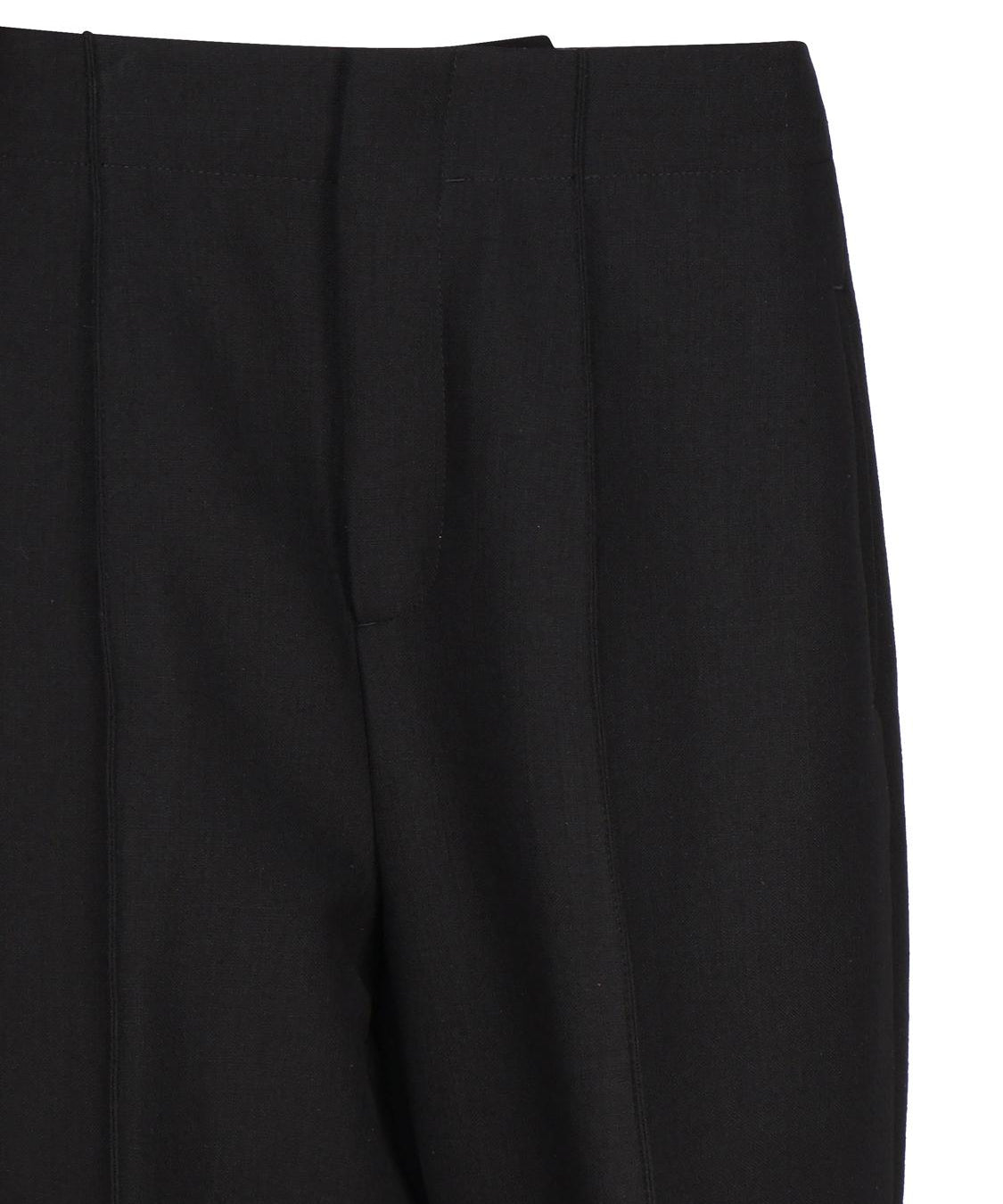 Pantaloni con staffa in cotone strutturato 736493 V3F901000 BOTTEGA VENETA 
