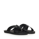 Sandali crossed in pelle e nastro con logo X4P124 XN787K001 EMPORIO ARMANI 