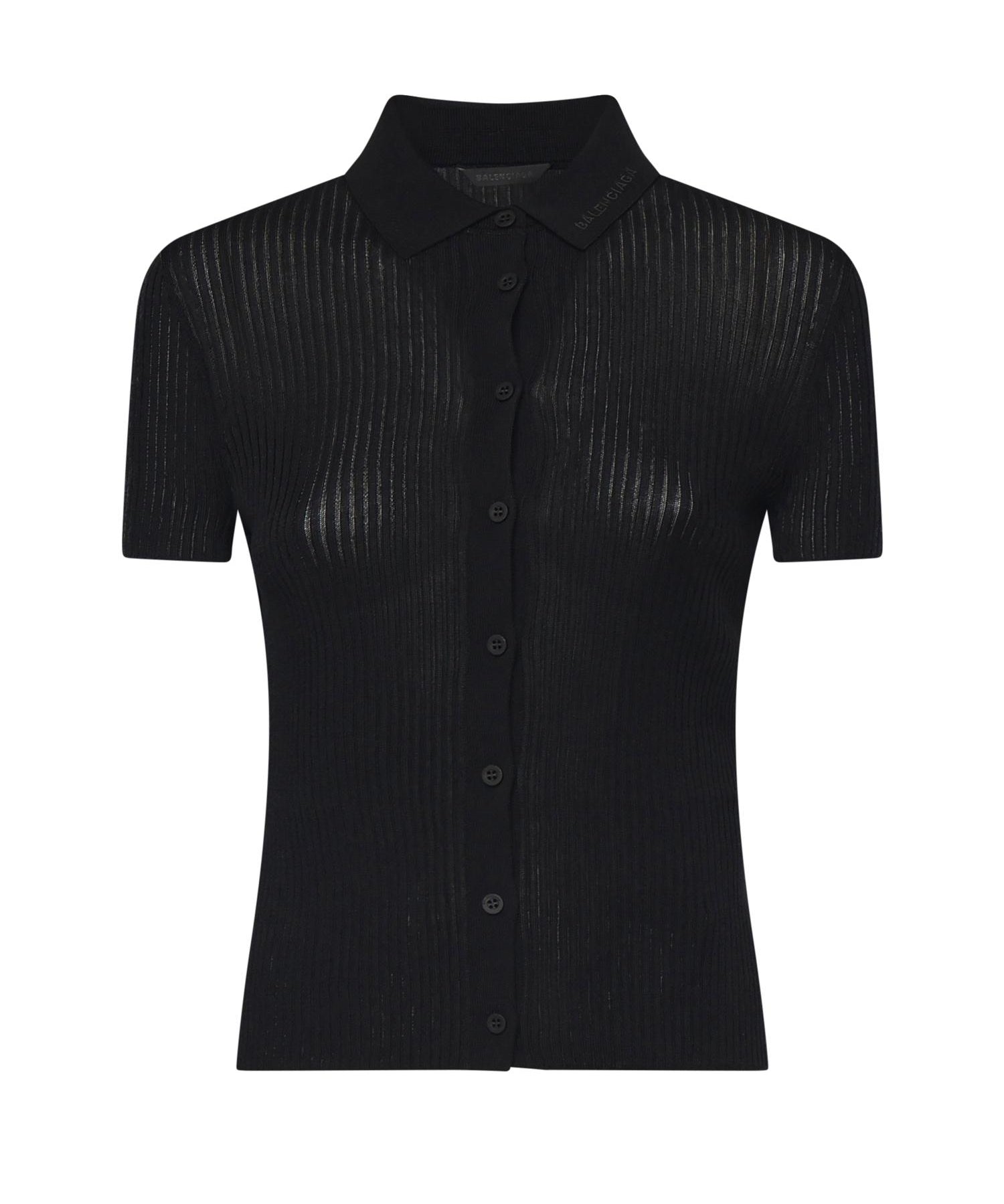 Camicia in maglia di viscosa e cotone 857233 T52371000 BALENCIAGA 