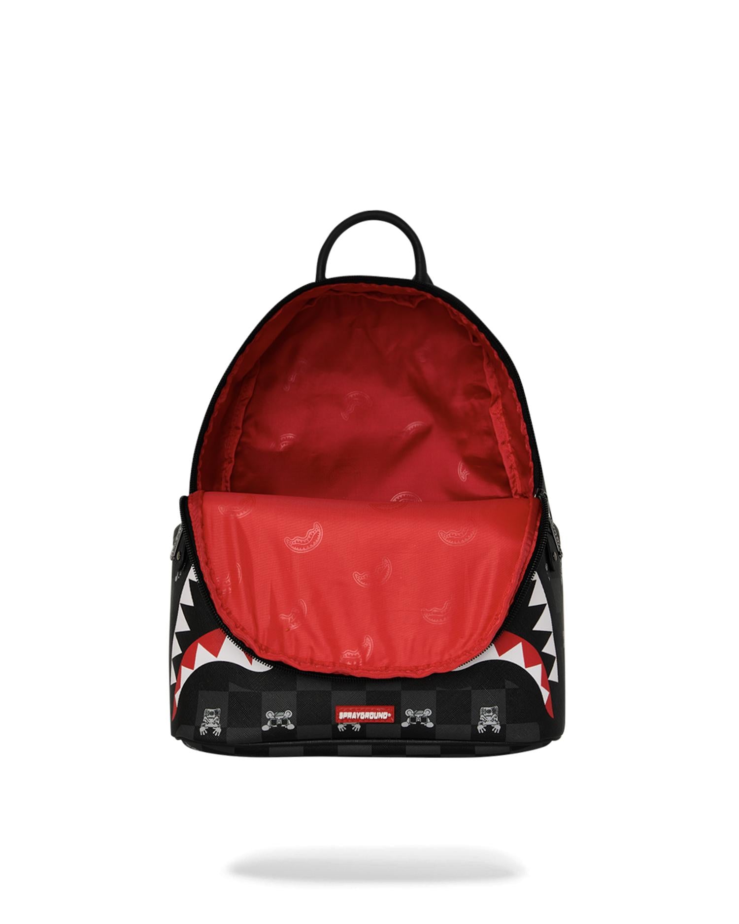 Zaino Gray Peeking Character Check Savage 910B8908NSZ  SPRAYGROUND 
