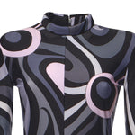 Jumpsuit in lycra con stampa Marmo 5UJI40 5U765002 PUCCI 