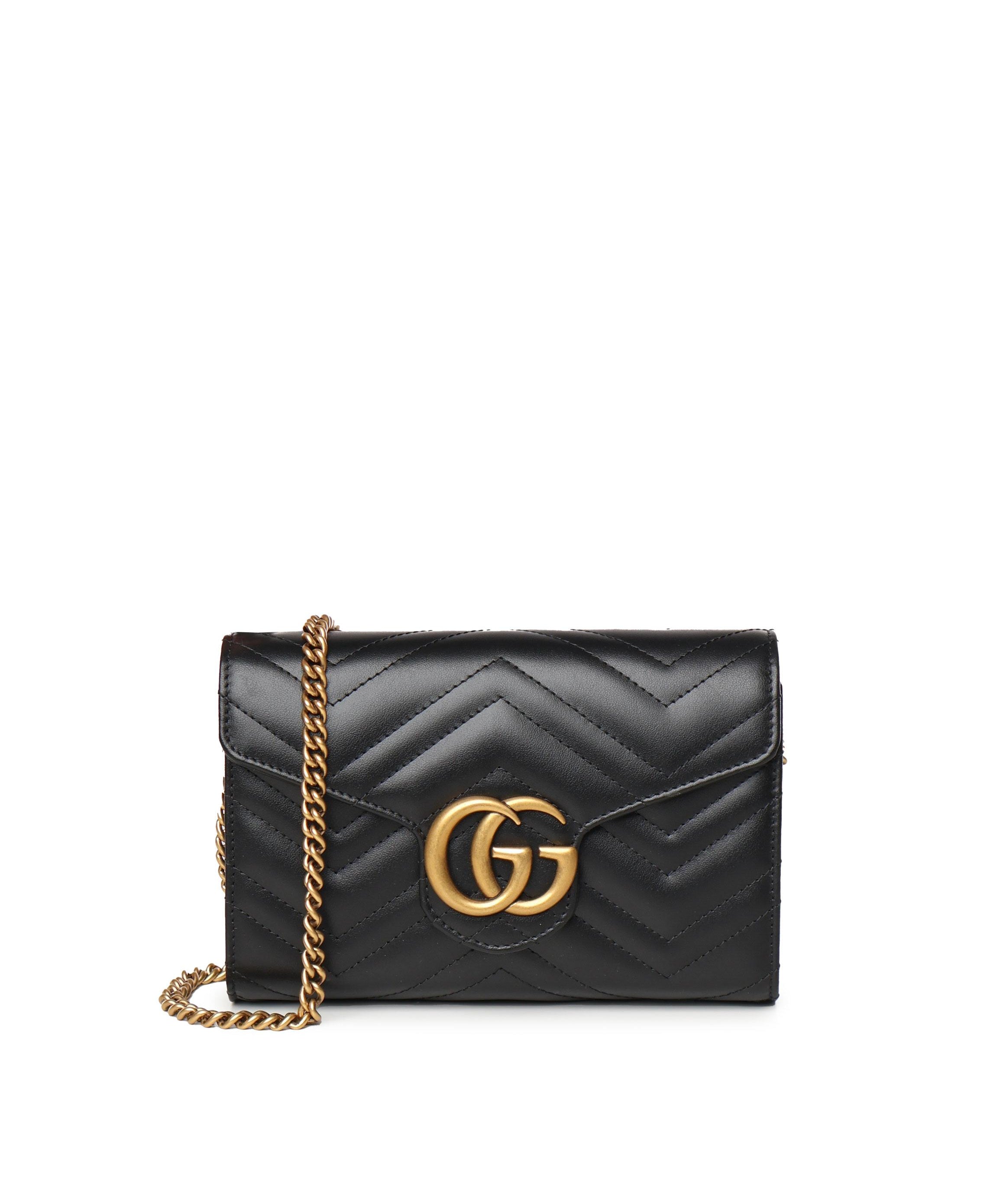 Borsa a tracolla GG Marmont super mini in pelle 474575 DTD1T1000 GUCCI 