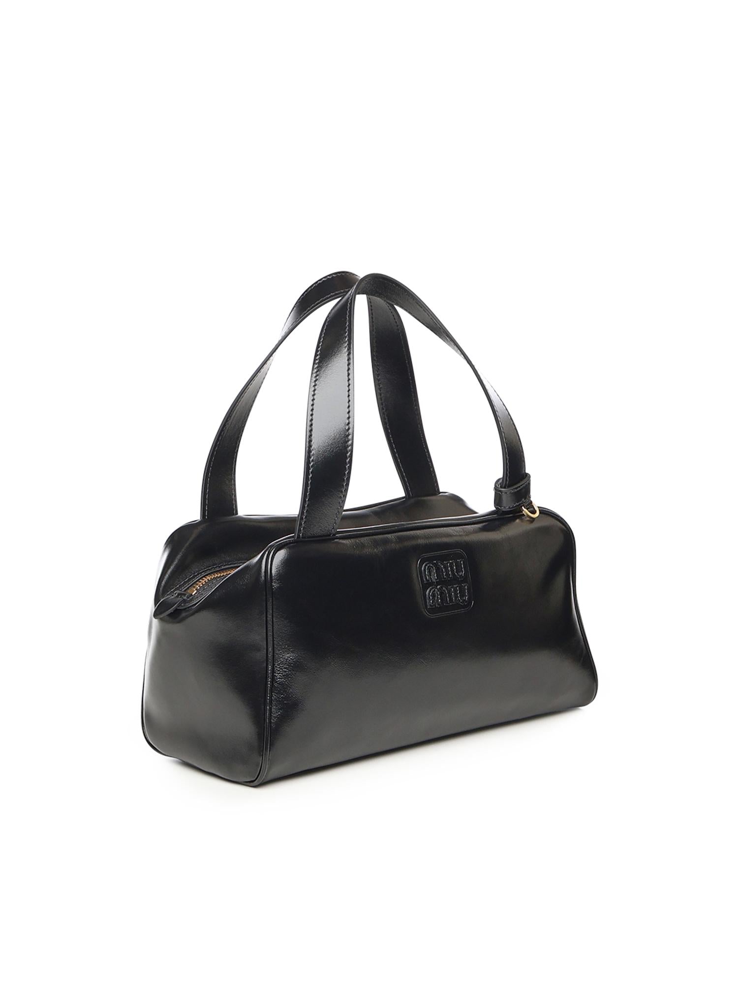 Borsa bauletto in pelle 5BB182 2IEOF0002 MIU MIU 