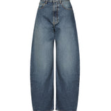 Jeans Round in denim délavé AA9P0176T536A 525 ALAIA 