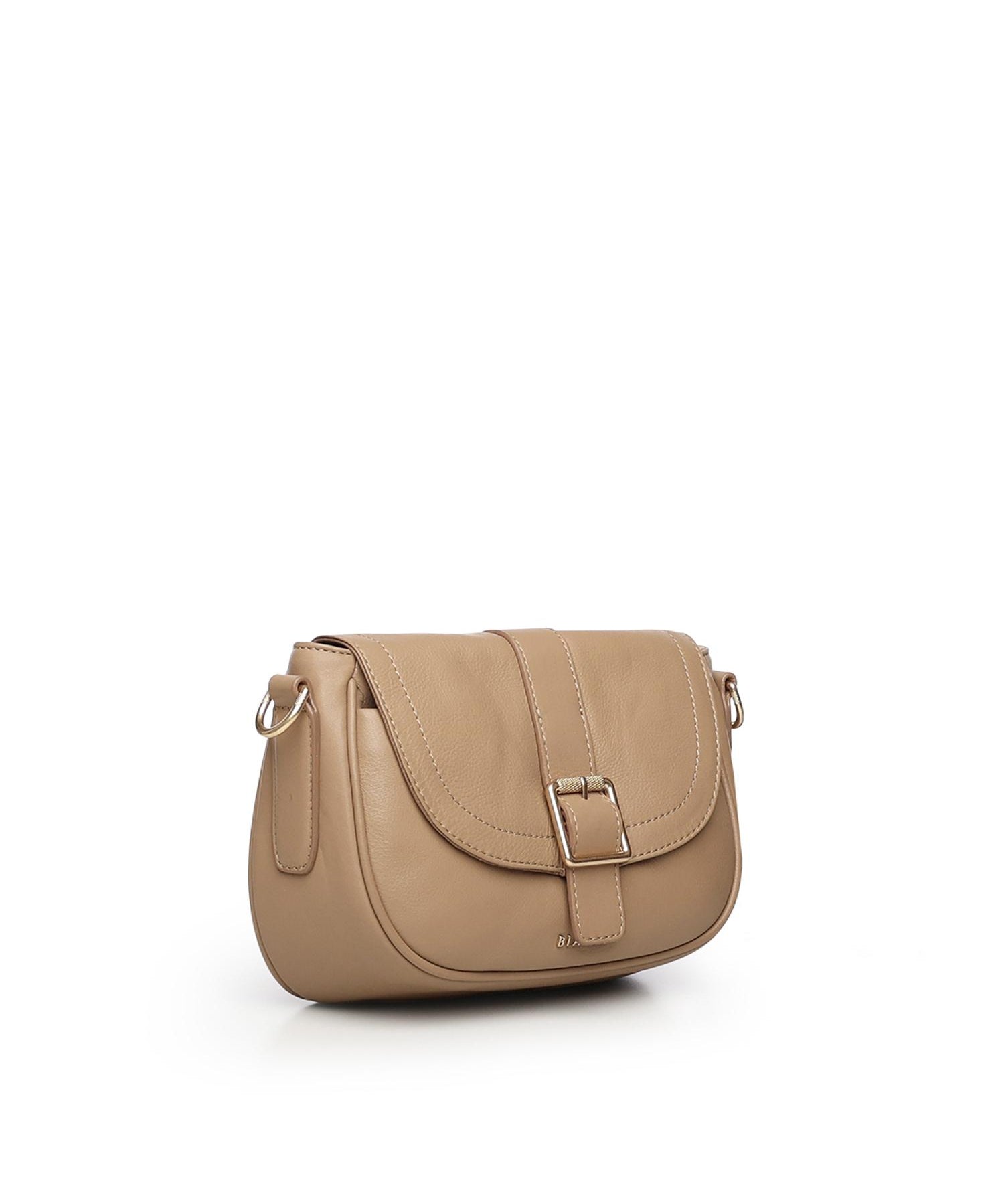 Mini bag a tracolla in pelle BIBP9EC05 CAMEL BIASIA 