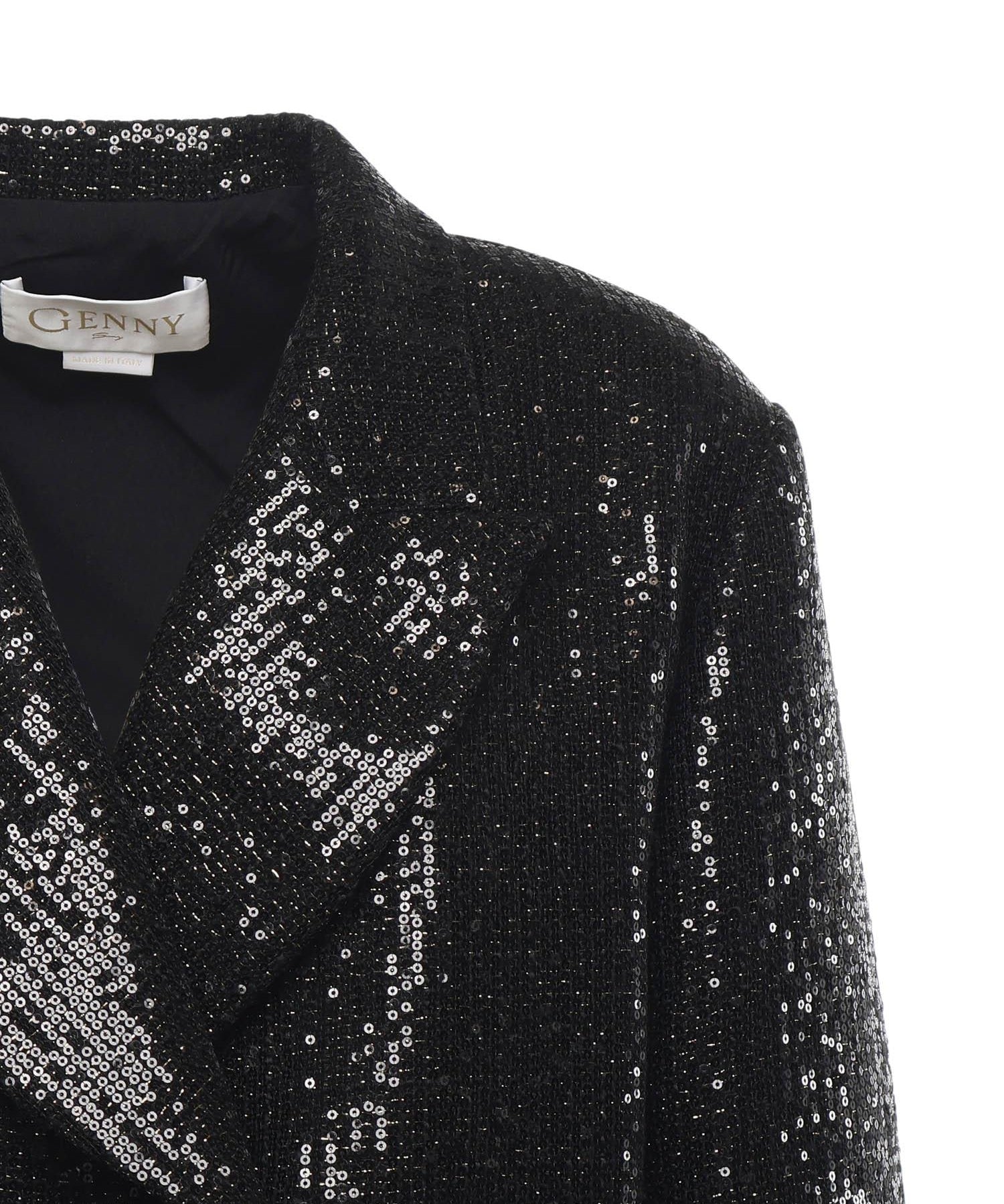 Giacca cropped con paillettes 79AAQ502 N0657899 GENNY 
