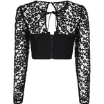Top corto in pizzo AW23-002T LACEBLACK SELF-PORTRAIT 