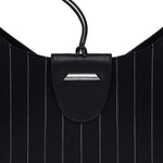 Borsa Small hobo in fresco di lana gessato WB320 ES0080D999 DONDUP 