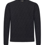 Pullover in cotone FF Jacquard FZX091 AUW0F0QA1 FENDI 