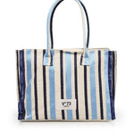 Borsa shopping con logo 73BS9MV01R ILENEAZZURRO/MULTICOLOR V° 73 