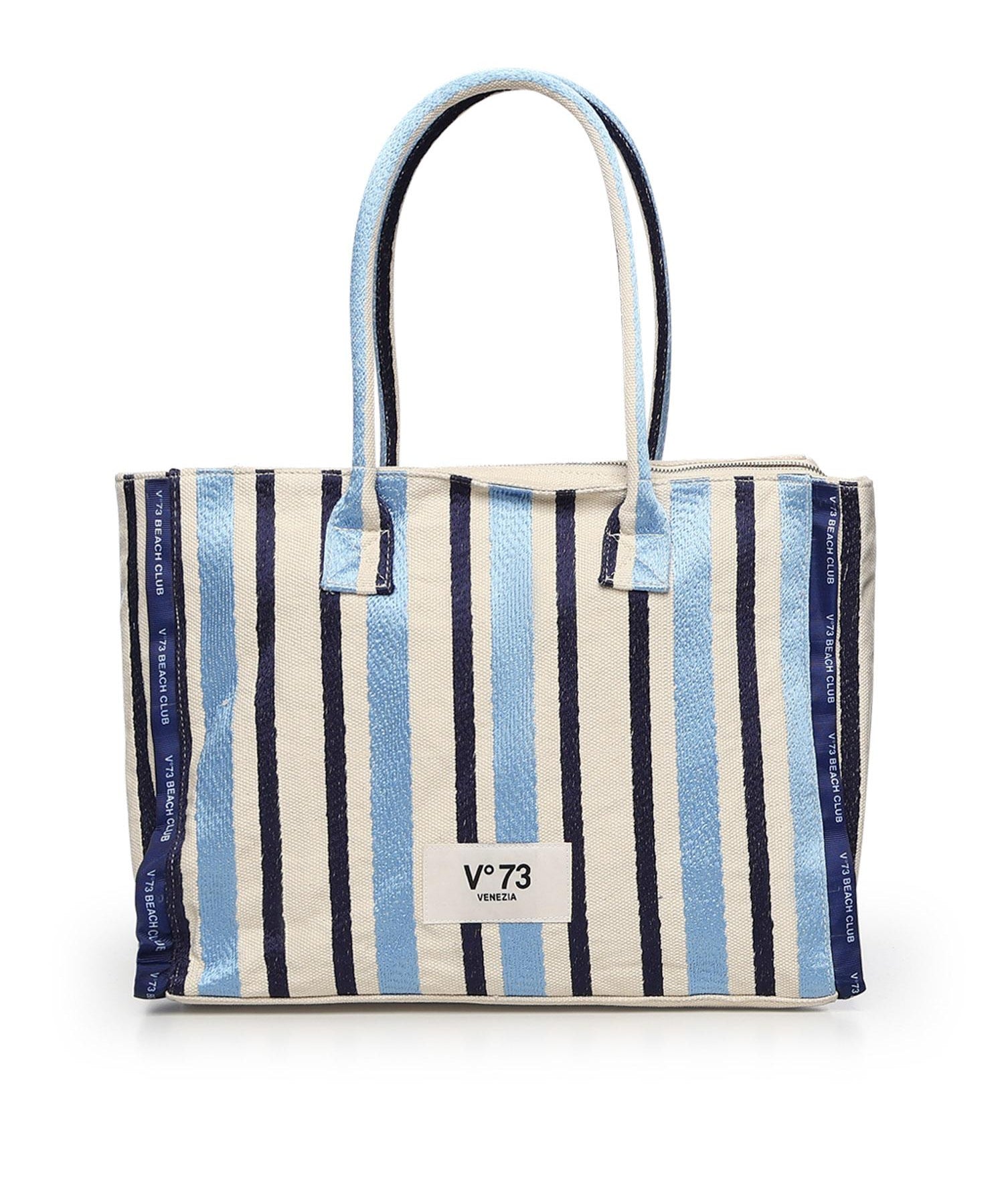 Borsa shopping con logo 73BS9MV01R ILENEAZZURRO/MULTICOLOR V° 73 