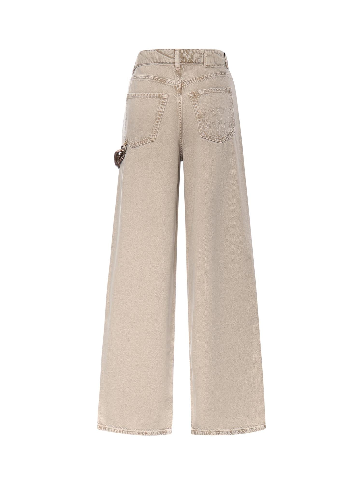 Jeans con corda gioiello 104601 A33RC88 PINKO 