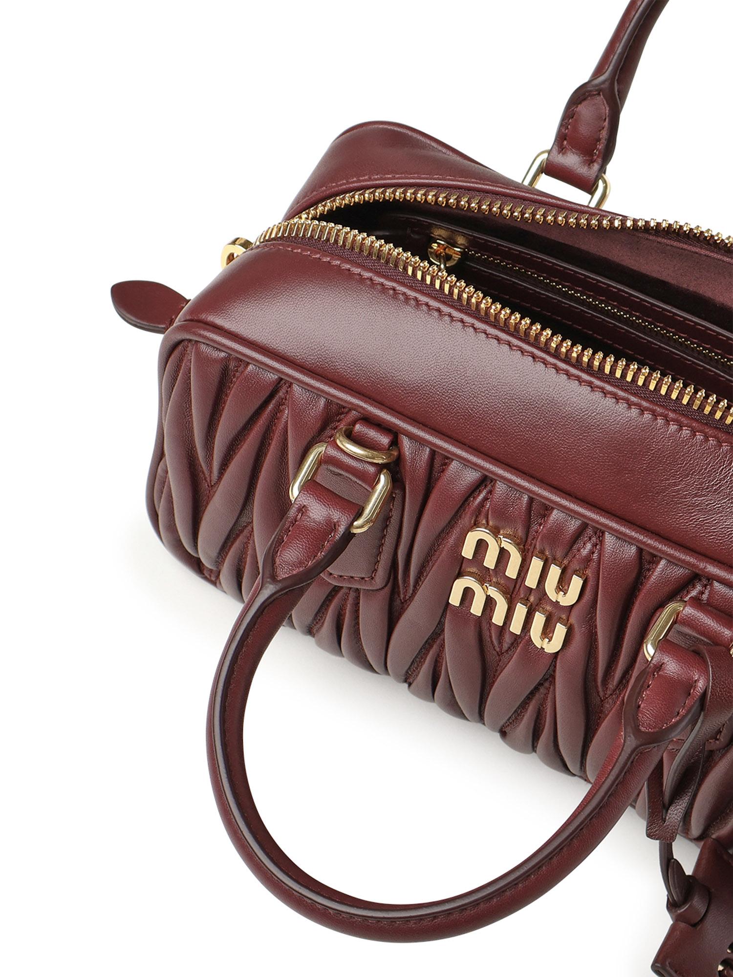Borsa Arcadie in nappa matelassé 5BB142 AN88F0007 MIU MIU 