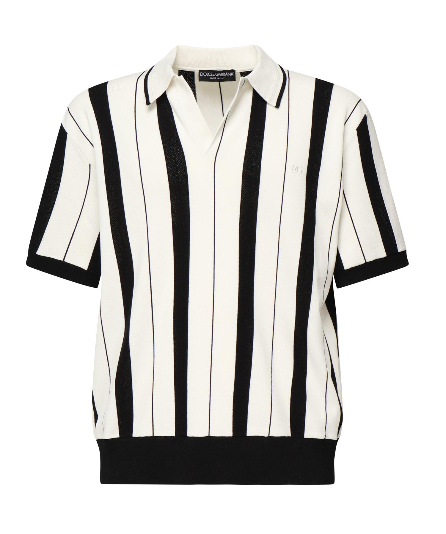 Polo a righe con logo GXZ81Z JFMZRW1001 DOLCE & GABBANA 