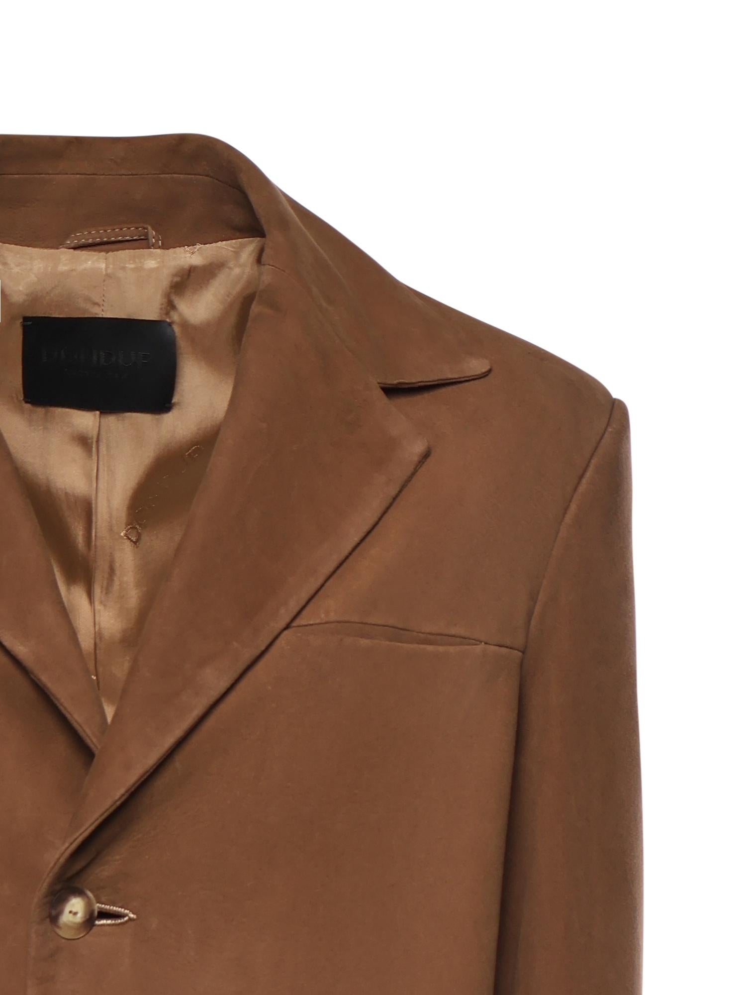 Blazer monopetto in suede DJ771 PL0586DXXX016 DONDUP 