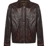 Giacca croc con zip AMBLTBN1028 268 AMIRI 
