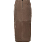 Gonna midi a tubino in pelle 115300 1683 ROTATE 