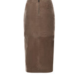 Gonna midi a tubino in pelle 115300 1683 ROTATE 