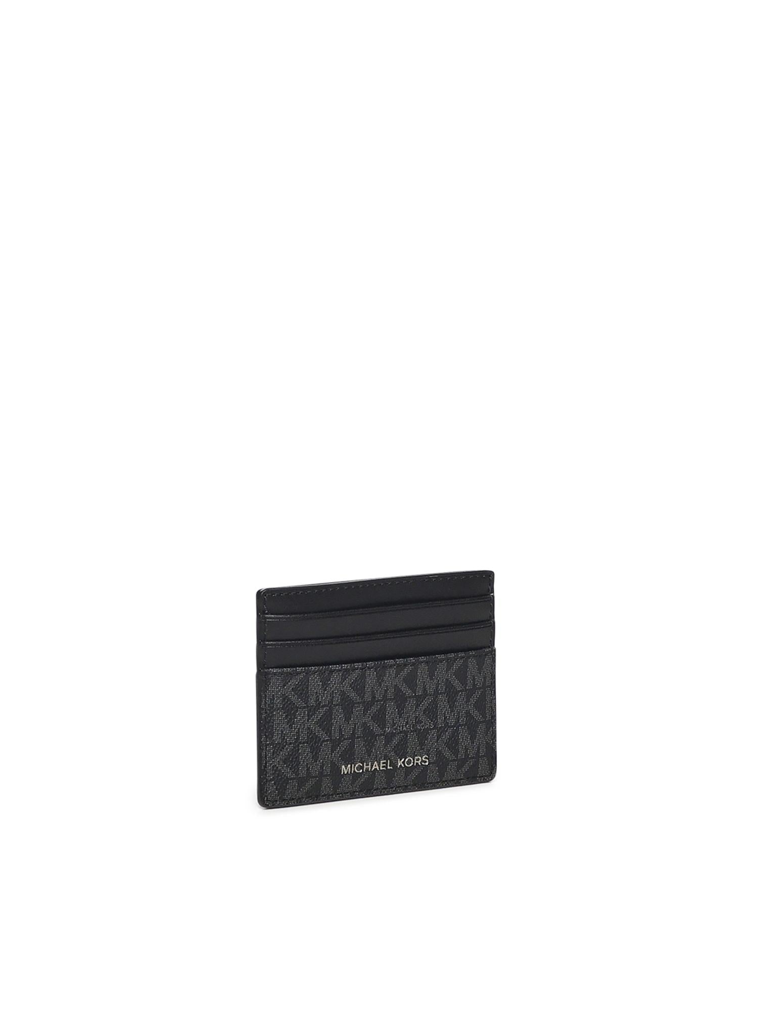 Porta carte Greyson con logo<BR/> 39F9LGYD2B 001 MICHAEL MICHAEL KORS 